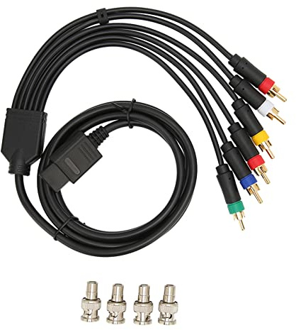 XUXHOU Multifunktionale Komponente AV -Kabel RGB RGBS Composite Cable Cinema mit 4 BNC -Köpfen für N64 SFC