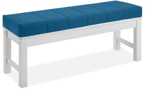 EXZFW Sitzbankauflagen Bierbankauflagen Sitzkissen für Gartenbank Sitzkissen Bank Outdoor Sitzauflage Gartenbank Bankpolster Sitzauflage Bank Outdoor Gartenbank Polster,No17 Blue,110x45x5cm