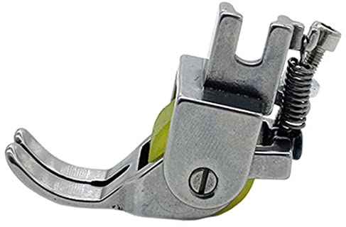 Angoily Durable Roller Presser Foot for Sewing Machines Adjustable Pressure Flat Seaming Accessory for Thick Fabrics for Industrial Use