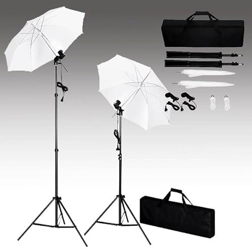 Set per studio fotografico con luci e sfondi, controllo della luce professionale per fotografia di studio - Include ombrelli per un'illuminazione perfetta