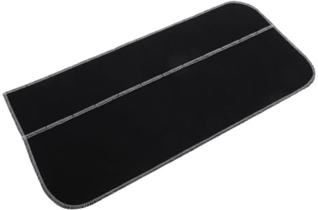 Mikinona Pochette Couvert Noire en Feutre Fibre Chimique, Grosse Capacité | Anti Ternissure, Portable et Légère, Rangement Multifonction Cuisine et Voyage