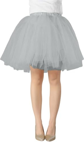 Gonna a tutù in tulle da donna anni '80 gonna elastica a bolle soffice classica cosplay gonna da ballo a vita alta retrò A-line costume da danza per adolescenti