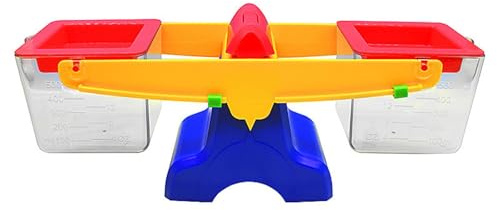 Bffcnl Bilancia per Bambini con Piatti di Pesatura per Imparare a Contare E Misurare Il Peso, Blu, Taglia unica bambino