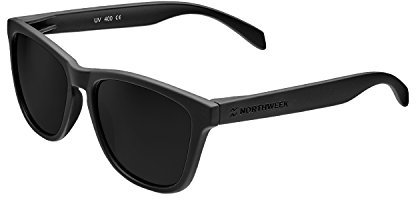 NORTHWEEK Regular Occhiali da Sole Unisex-Adulto, All Black