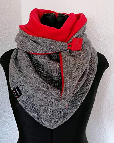 Dreieckstuch, mit Knopf, Schaltuch, Kuscheltuch, Wickelschal, Handmade in Germany