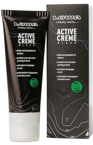 LOWA Active Creme 75ml Schwarz - Gore-Tex Pflege-Schuhcreme, Größe One Size - Farbe Schwarz
