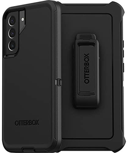 Otterbox Funda para Samsung Galaxy S22+ Defender, Resistente a Golpes y caídas, Ultra-Rugerizada, Protectora, Testada 4X con estándares Militares anticaídas, Negro, Sin Caja Retail