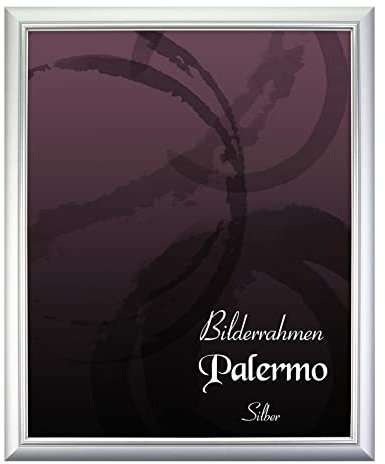BIRAPA Palermo Bilderrahmen 41x61 cm Silber - Silberner Bilderrahmen, Bilderrahmen Antik, Bilderrahmen Vintage
