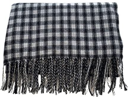 BODHIS Frauen Quaste Plaid Schal Winter Schal Lange Wrap Outdoor Weibliche Dicke Decke (A)