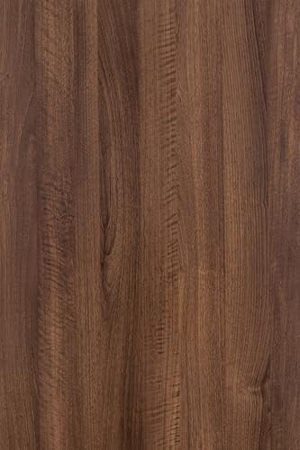 HOLOMEY Grand papier contact en bois de noyer à décoller et à coller - Papier peint autocollant amovible en vinyle - Sans bulles - Pour meubles, bricolage - 78,7 x 899,2 cm
