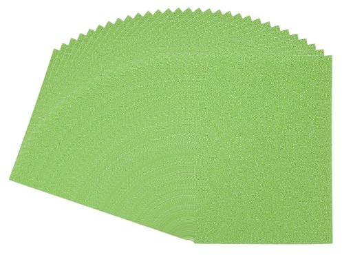 PATIKIL 11,7x8,3 Glitzer-Karton, 30 Blatt A4, dickes, nicht abblätterndes Glitzerpapier für Scrapbooking, Kartengestaltung, DIY-Projekte, Partydekorationen, Grün
