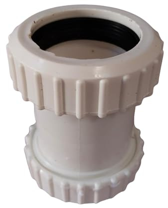 Codo de compresión de residuos de 90 grados, color blanco, 90 grados, 32 mm, nudillos de residuos (recto 32 mm, 2)