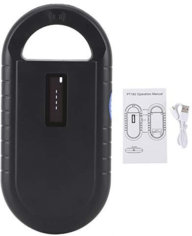 Topyond RFID Reader, 134.2KHz RFID Chip Reader for ISO11784, 5 FDX‑B ID64 Portable USB Rechargeable Handheld Device