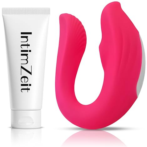 intimZeit Vibrator Sex Spielzeug für die Frau, Dildo mit 9 Vibrationsmodi und Wasserdichte G-Punkt Paarvibrator für Paare, Anal, Muschi, Rabbit