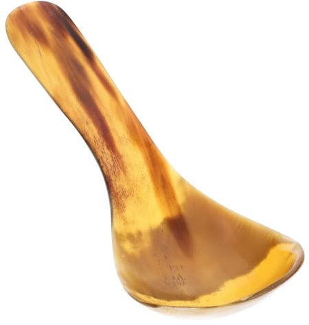 WATIIFUFU Oxhorn Suppenkelle Einzigartiger Handgearbeiteter Küchenspoon Aus Hochwertigem Material Praktische Löffel Für Suppe Kaffee Tee Vielseitig Einsetzbar Zufällige Farbe