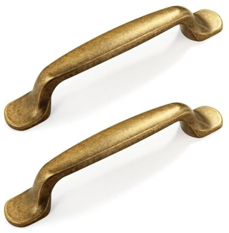 SYZOW 6 Stück vintage Möbelgriffe Griffe Möbel Schrankgriffe 96mm Lochabstand Türgriffe küche Schubladengriffe küchengriffe