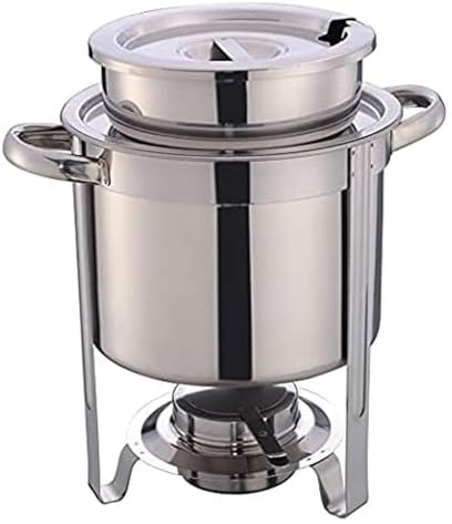 Soup Chafer Food Warmer Stainless Steel Chafing Dishes Buffet Set - 61x36x34CM - Heats Quickly for Chili