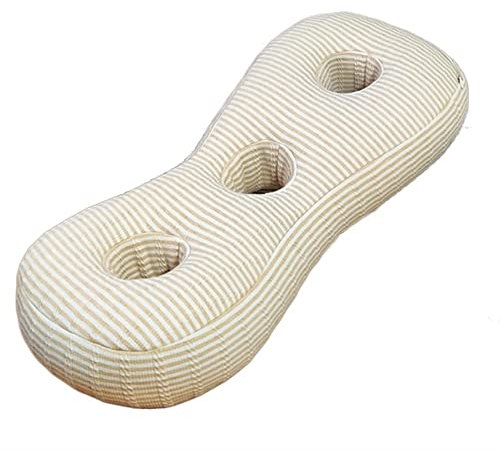 BGFYUSF Bettkissen und -positionierer Nackenkissen zum Schlafen， Ergonomisches Kissen， Buchweizenkissen für die Hals- und Schulterpartie，Beige