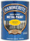 AMK® Hammerite Metal Paint Smooth Yellow 750ml Direct To Rust Quick Drying No Primer Or Undercoat Needed Single Coat