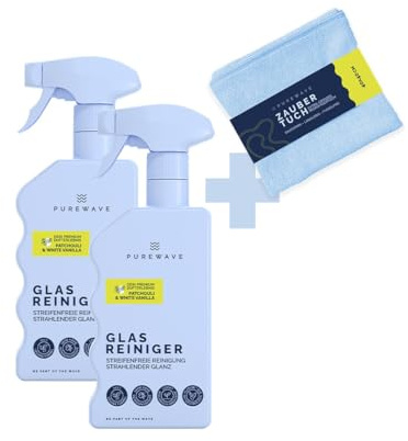 PUREWAVE 2-in-1 Glasreiniger – Streifenfreie Sauberkeit, umweltfreundlich & effektiv