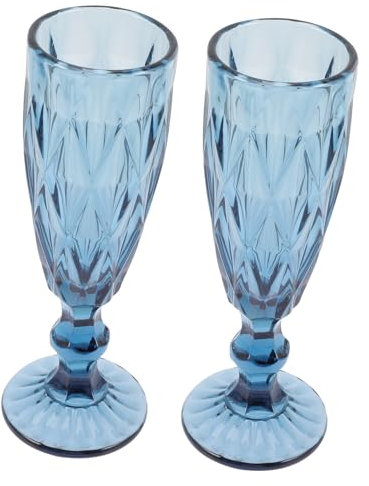 Alipis 2pezzi Flute Per Matrimonio Per Cocktail e Celebrazioni Decorazioni Blu