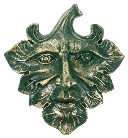 ibasenice Wandtafel Grünen Mann Aus Harz Grünen Mann Wandkunst Gartenornamente Wanddekor Innenraumdekoration Wandkunsthandwerk Dekorative Wanddekoration