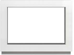 Framex källarfönster – fast glas (Fib) vit 90 x 65 cm 2 fack 32 mm (4/24/4) fönster/trädgårdsfönster/plastfönster bredd x höjd 900 x 650 mm