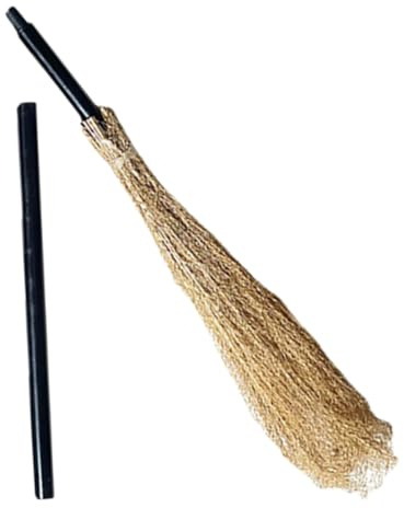 VERDANVERSE Escoba de Ligera de Madera para Halloween Accesorio Seguro y Duradero para Disfraces y Fiestas de Brujas Decoración Temática para Maquillaje y Cosplay