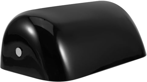 Toyvian Pantalla Vintage de Repuesto para Lámpara de Mesa Bankers en Vidrio Negro, Diseño Delicado y Simple para Oficina o Tienda, Crea Ambiente Cálido y Estilo Elegante