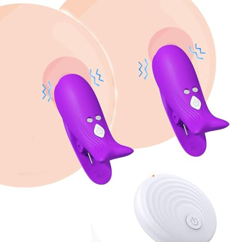 Pinzas Pezones Eróticos Sex Toys Vibradorador Mujer Juguetes Eróticos, Vibradorador Clítoris Control Remoto, Vibrador para Pezones para Mujeres y Parejas, Juguetes Eróticos para Pareja Sexuales