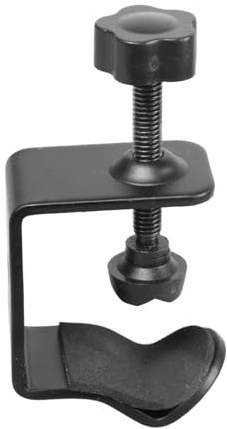 Abrazadera de hierro de estudio con soporte universal de 1/4 pulgadas para dispositivos de transmisión en vivo, tableros de dibujo, trípodes de teléfono, soporte de fotografía de estudio