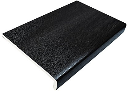 200mm Black Ash UPVC Window Board/Cill Cover 2.5m Long 9mm Thick Plastic Window Sill Capping