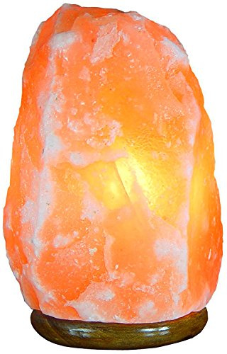 Cleo Natural Himalayan Rock Salt Lamp On Wooden Base Weight 8-10KG