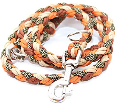 Paracord Leine, verschiedene Längen und Karabiner wählbar, verstellbar