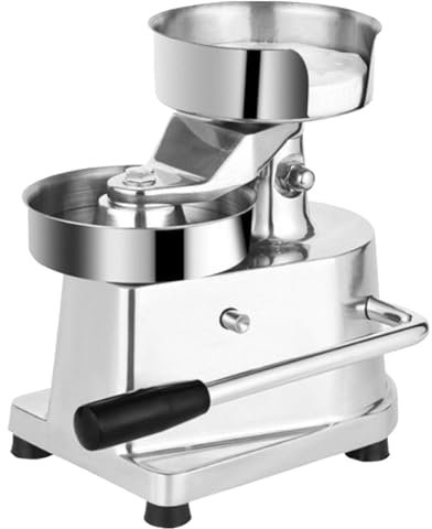 SACLMD Stainless Steel Grill Burger Press Tool,Manual Burger Forming Machine,Hamburger Patty Maker Machine Patty Press Maker,Hamburger mold,150MM