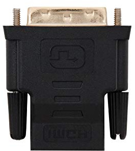 Monkey Ladder DVI till HDMI-adapter, hane-hona, 24+1/M-HDMI A/H, svart