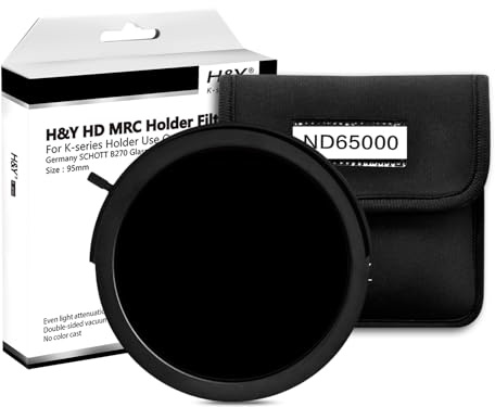 H&Y Swift 95mm Drop-in ND65000 Neutral Density Filter, 16-Stop ND Filter with Magnetic Frame for RevoSwift System, HD MRC Glass for Ultra-Long Exposure & Cloud Motion