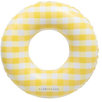 Flamingueo Poolring - Poolflyt, Flottör för Simbassäng, Jätteflottör, Poolmadrass, Gigantisk Uppblåsbar Flytfåtölj för Pool (110 x 110 x 35 cm)