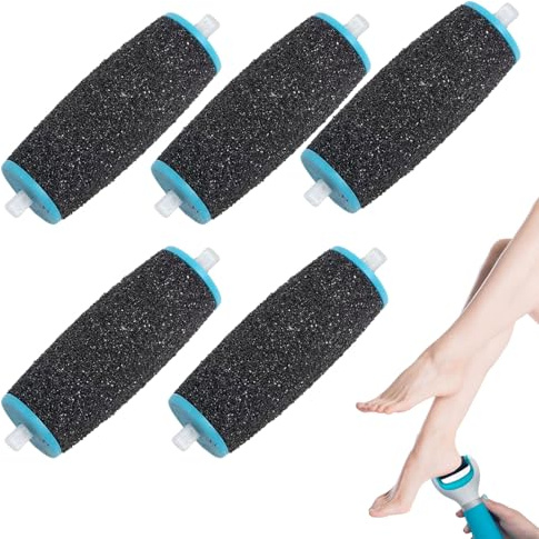 5 Stück Ersatzrollen Kompatibel mit SchollVelvet Smooth,Ersatzrollen für SchollHornhautentferner,Scholl Hornhautentferner Ersatzrollen,SchollErsatzrollen für Pediküre, Pediküre Fußpflege Set