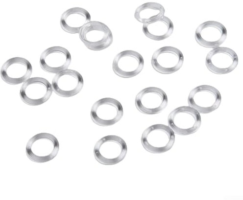 ARMYJY Clear Plastic Rings for Roman Blinds, 14mm Diameter, Suitable for Cord Guides (50pcs)