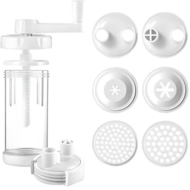 Wintem Torchietto per Pasta e Dolci con 6 Formine in Plastica 8x21,5cm - Struttura Leggera e Facile da Maneggiare - Pratico e Super Creativo - Materiale Resistente e Duraturo - Forme Perfette