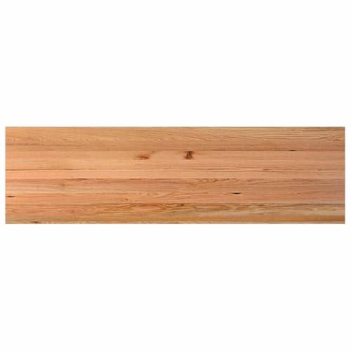 vidaXL Schreibtischplatte Hellbraun 280x80x4 cm Massivholz Eiche, Arbeitsplatte, Küchen Arbeitsplatte, Ersatztischplatte, Tischplatte
