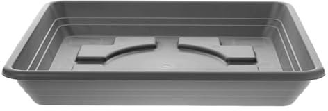 2friends Untersetzer 40x40 cm für Pflanzkübel groÃŸ auÃŸen- Extra Robuster Anthrazit Pflanzuntersetzer für Blumentopf groÃŸ draussen - UV-geschützter Kunststoff Made in Germany - Garten & Terrasse