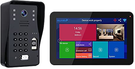 IUBGFTO Camera HD 1080P 500 Video Intercom Systems 4 apartments 9 inch Wifi Video Door Phone System