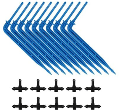Sistema di irrigazione solare per giardino e balcone con 12 modalità timer e protezione anti-acqua mancante, tubo 20 m e 20 teste a goccia, piante in vaso all'aperto (D)