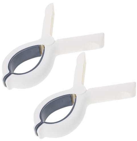 Toyvian 2 pièces Pinces à Serviette Grandes Anti-Vent Clips de Fixation pour Draps et Serviettes Pinces à Linge Plastique Réutilisables Trace pour Extérieur