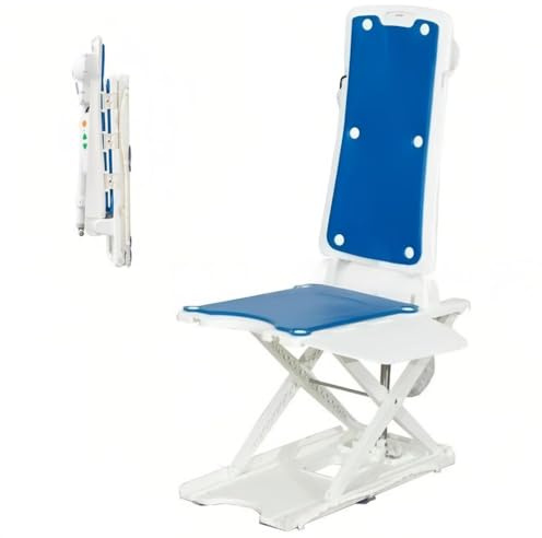 Sollevatore Da Vasca Elettrico Sedia elettrica reclinabile leggera per da bagno, impermeabile, per anziani, altezza regolabile 2,3-18,9, pieghevole con telecomando per assistenza domiciliare