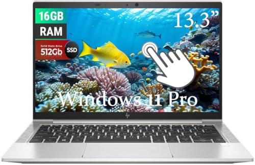 HP EliteBook 830 G8 Touchscreen Laptop, 13.3 Full HD(1920x1080), Intel Core i7-1185g7 3.0GHz, 16GB RAM, 512GB SSD, US QWERTY Keyboard, Backlit Keyboard, Windows 11 Pro (Renewed)
