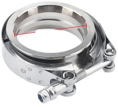 Morsetto V-Band Kit flangia con morsetto a V for scarico auto da 2 2,25,5 3 3, 4(3inch)