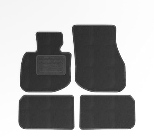 Mats4all Textil Fussmatten Passend für BMW iX1 2022-> (U11) | rutschfest | Mit Verstärkung | 4-teilig | Autoteppiche | Teppich-Set